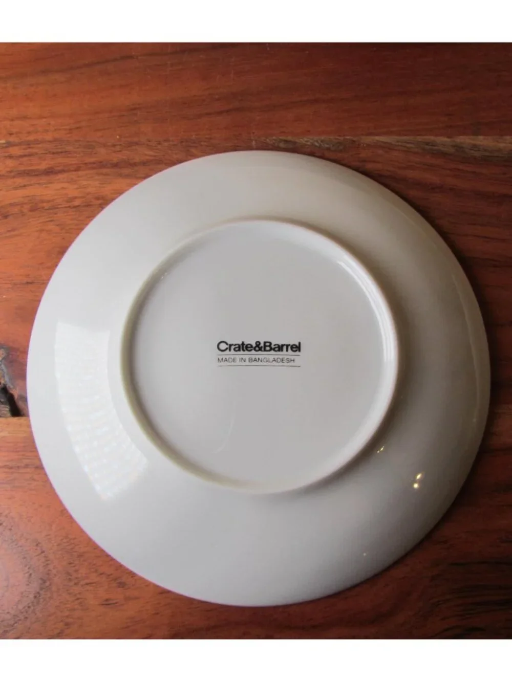 Crate & Barrel Christmas Holiday Appetizer Plates Set of 4 Evergreen (W6628)